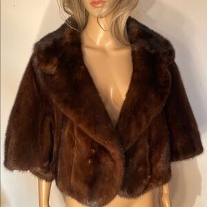 Elegant Brown Fur Jacket